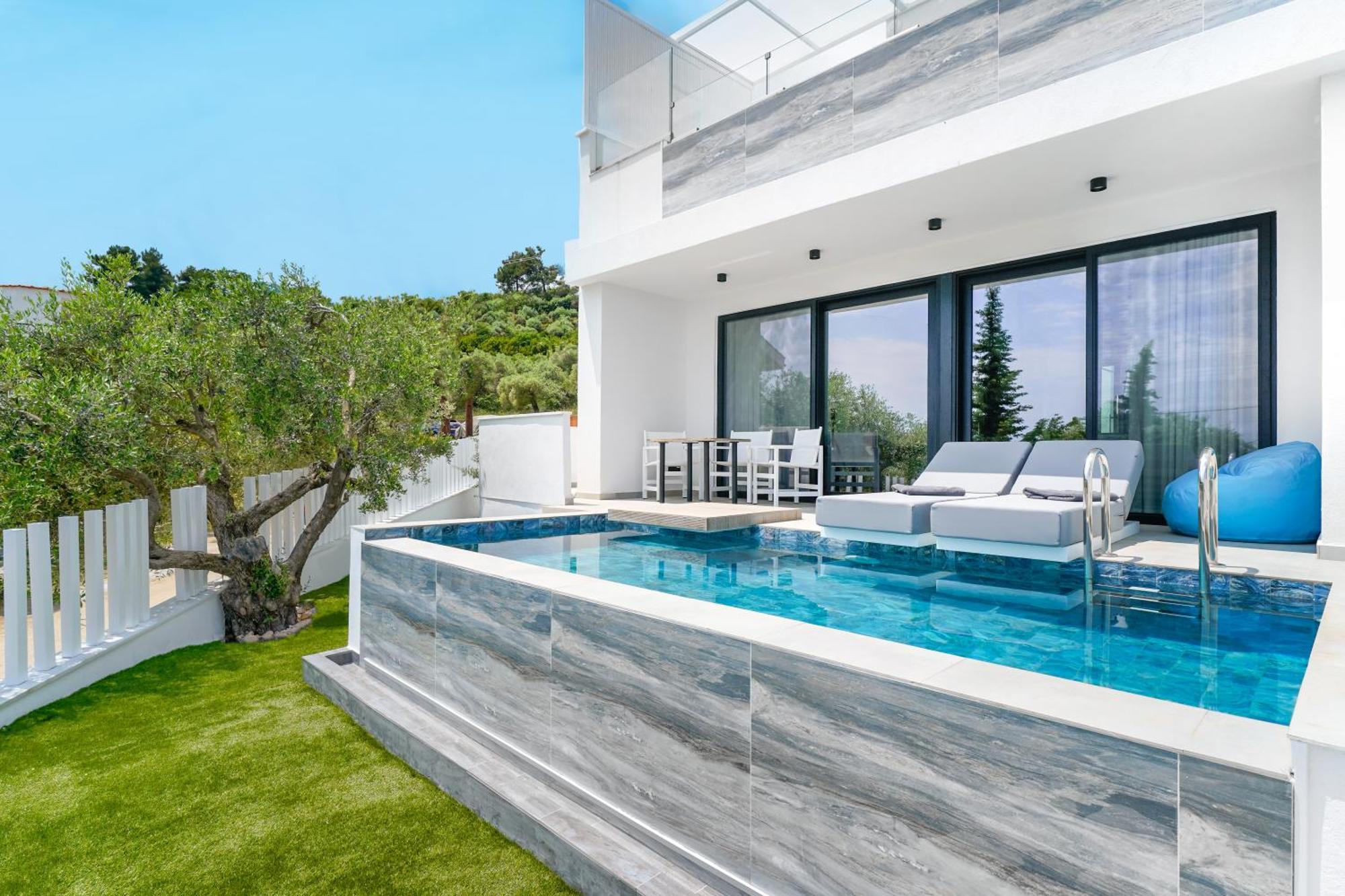 Mythodea Prive Luxury Suites Chrysi Ammoudia Dış mekan fotoğraf